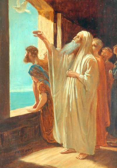 Noah Sending Forth the Dove by Phillip Richard Morris